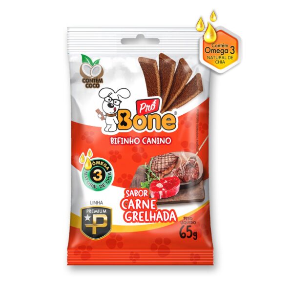 BIFINHO SABOR CARNE GRELHADA PRÓ BONE 65g